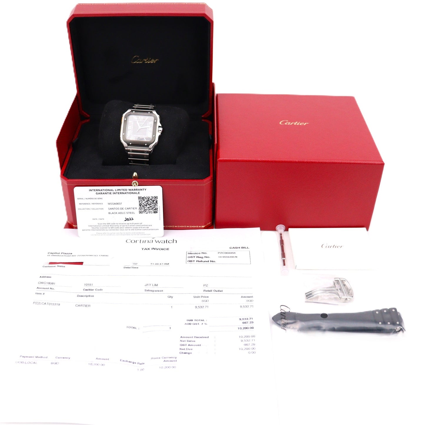 Cartier WSSA0037 Santos de Cartier Watch