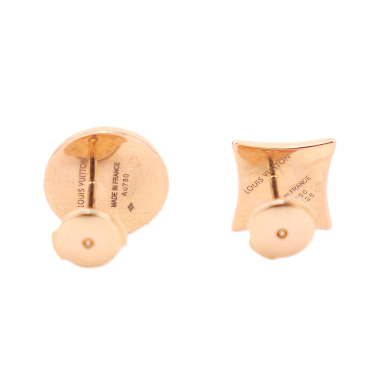 LOUIS VUITTON Q96426+Q96425 Puce Star Blossom Nacre+Puce Sun Blossom Nacre Earrings