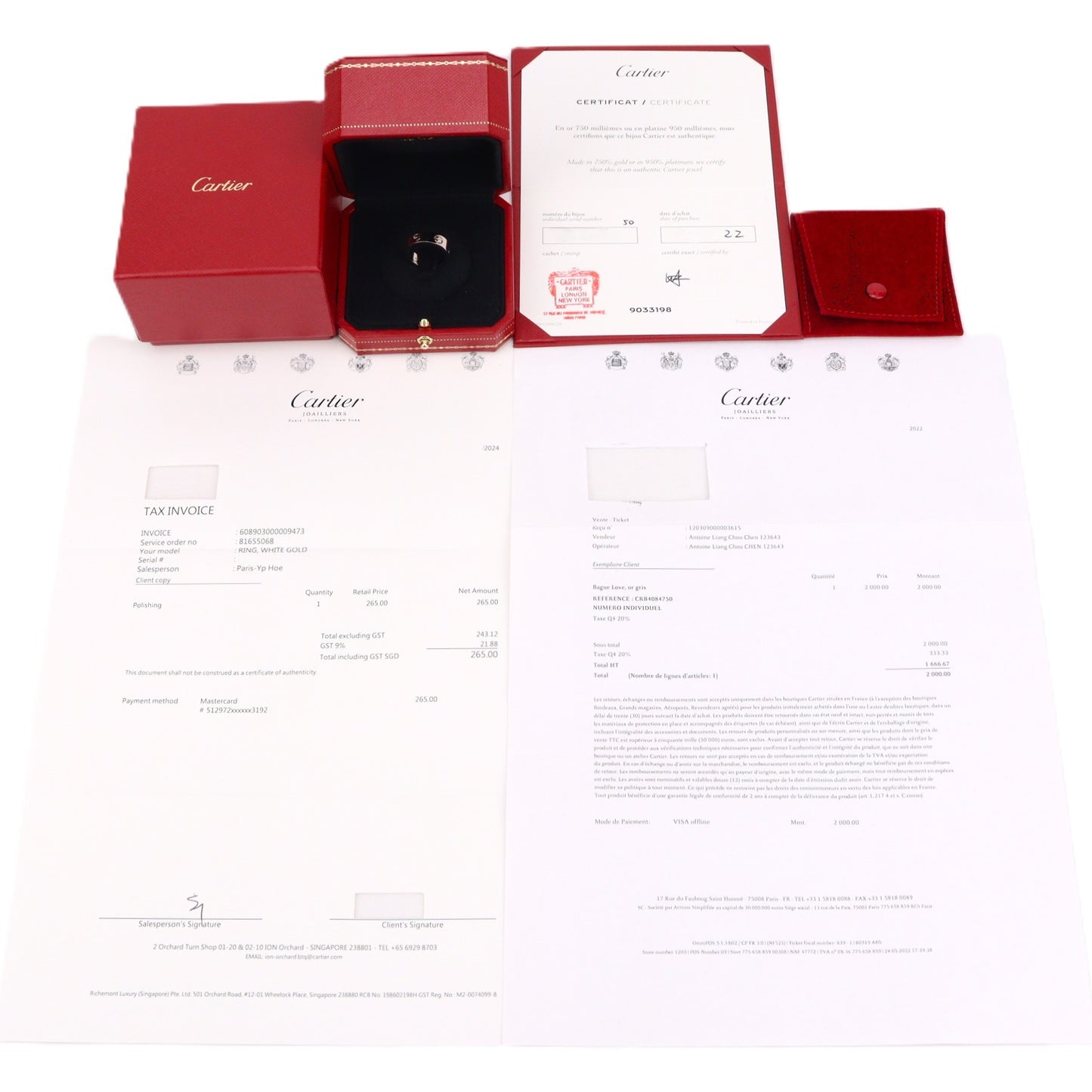 Cartier CRB4084750 Love Ring Ring