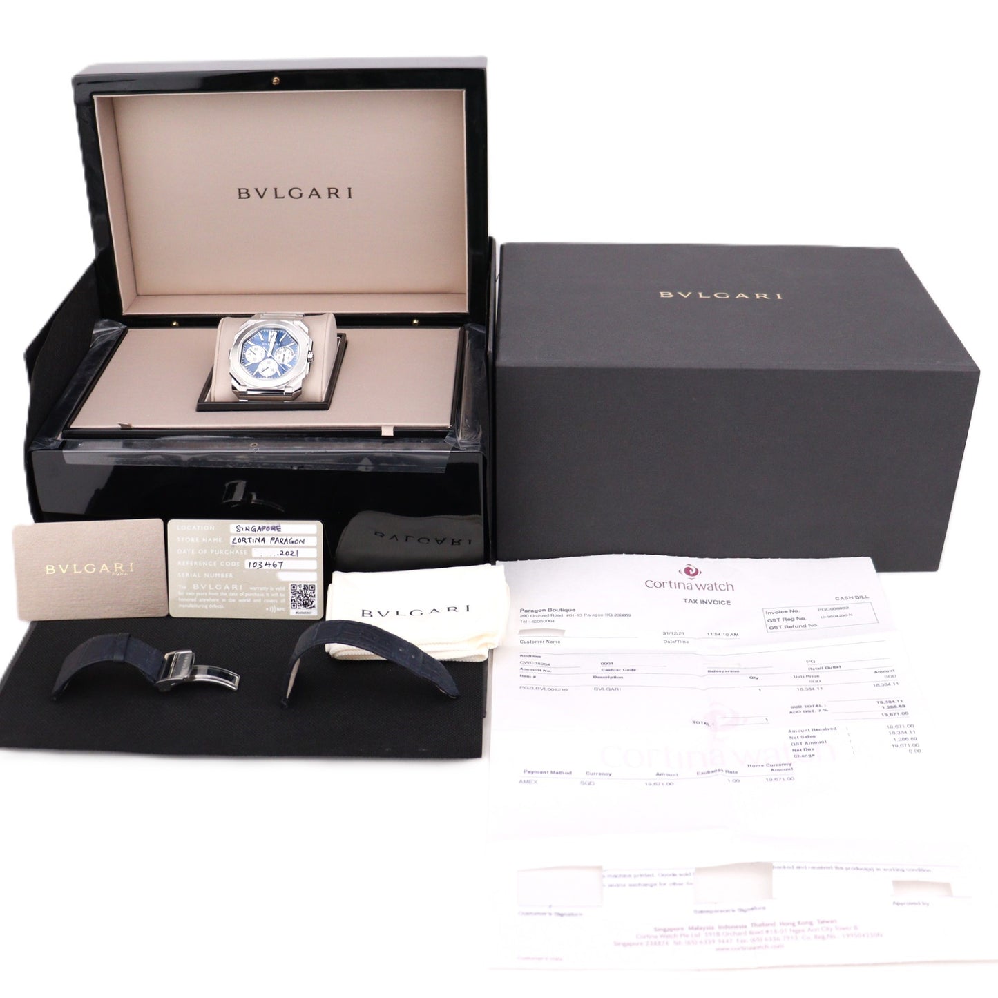 Bvlgari 103467/BGO43SXT CHGMT OCTO FINISSIMO CHRONOGRAPH GMT