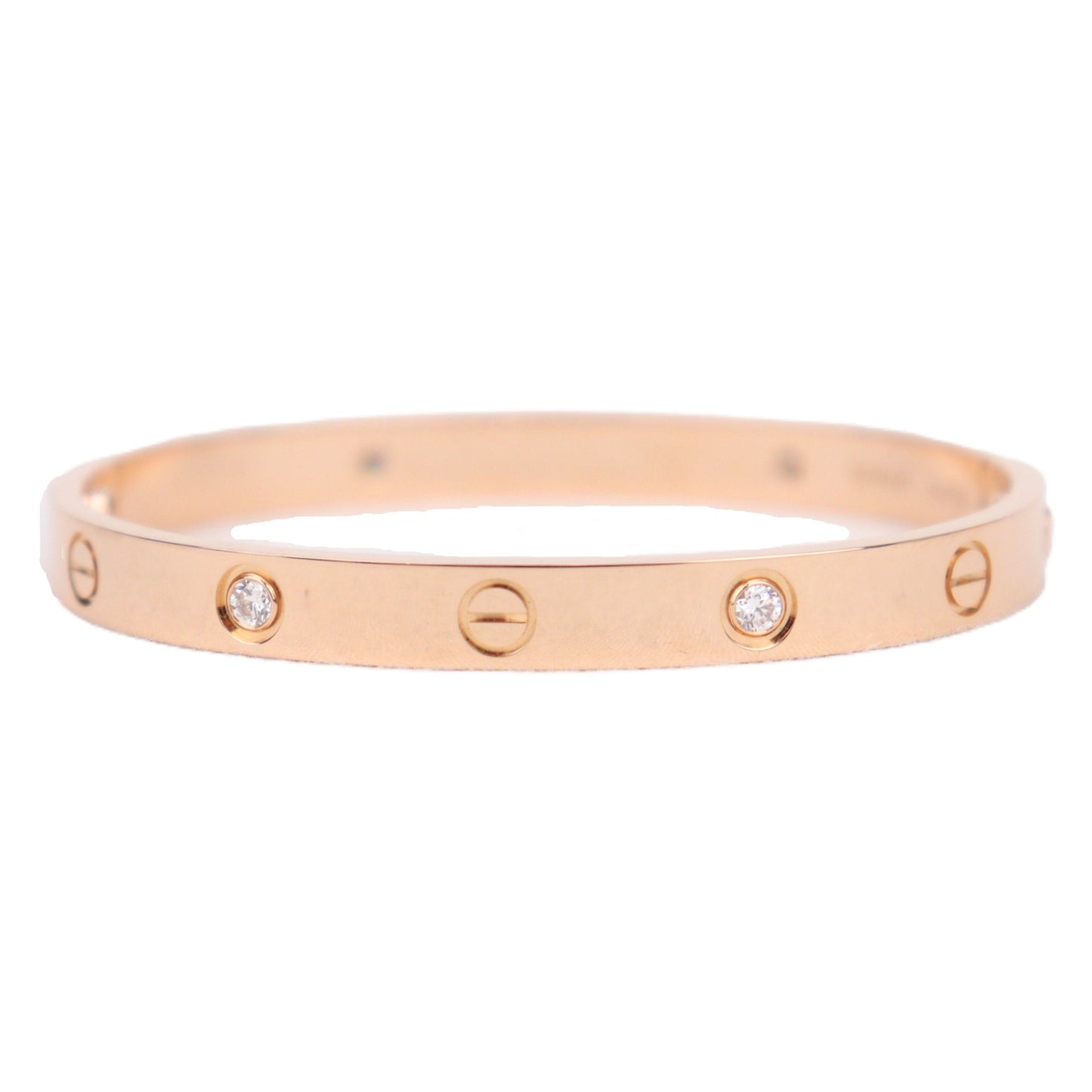 Cartier B6069917 Love Bracelet Classic Model 4 Diamonds