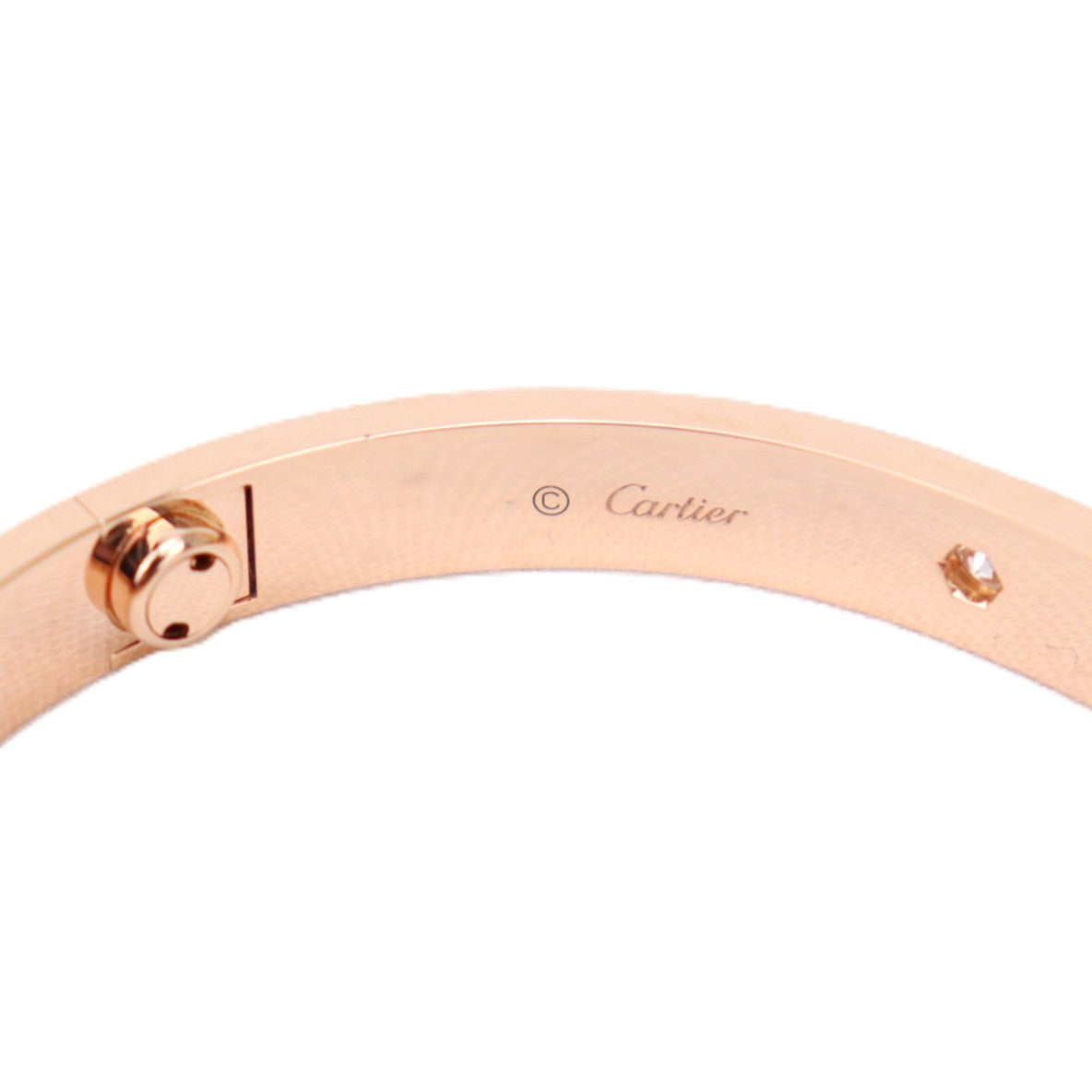 Cartier B6069917 Love Bracelet Classic Model 4 Diamonds