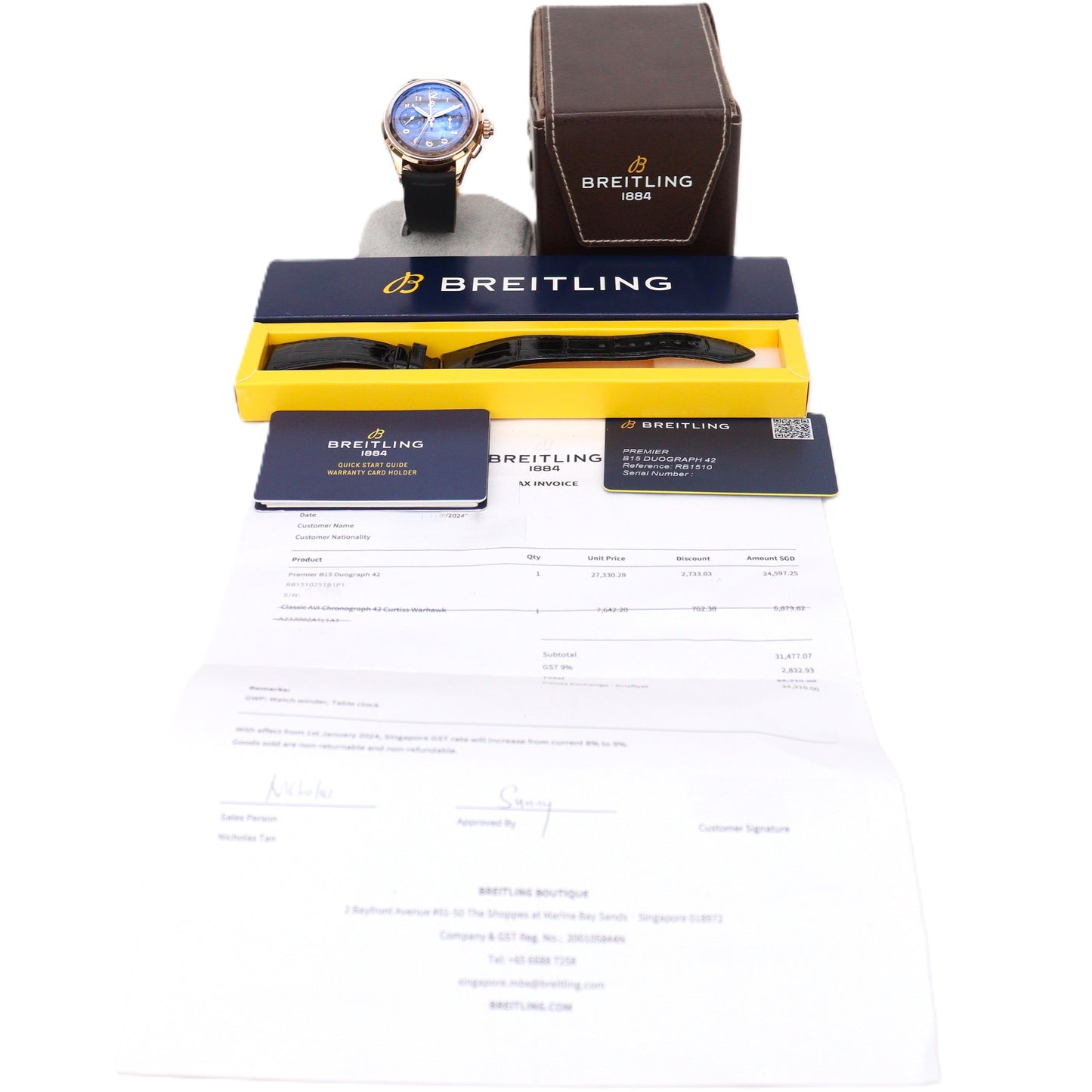 Breitling RB1510 Premier B15 Duograph 42