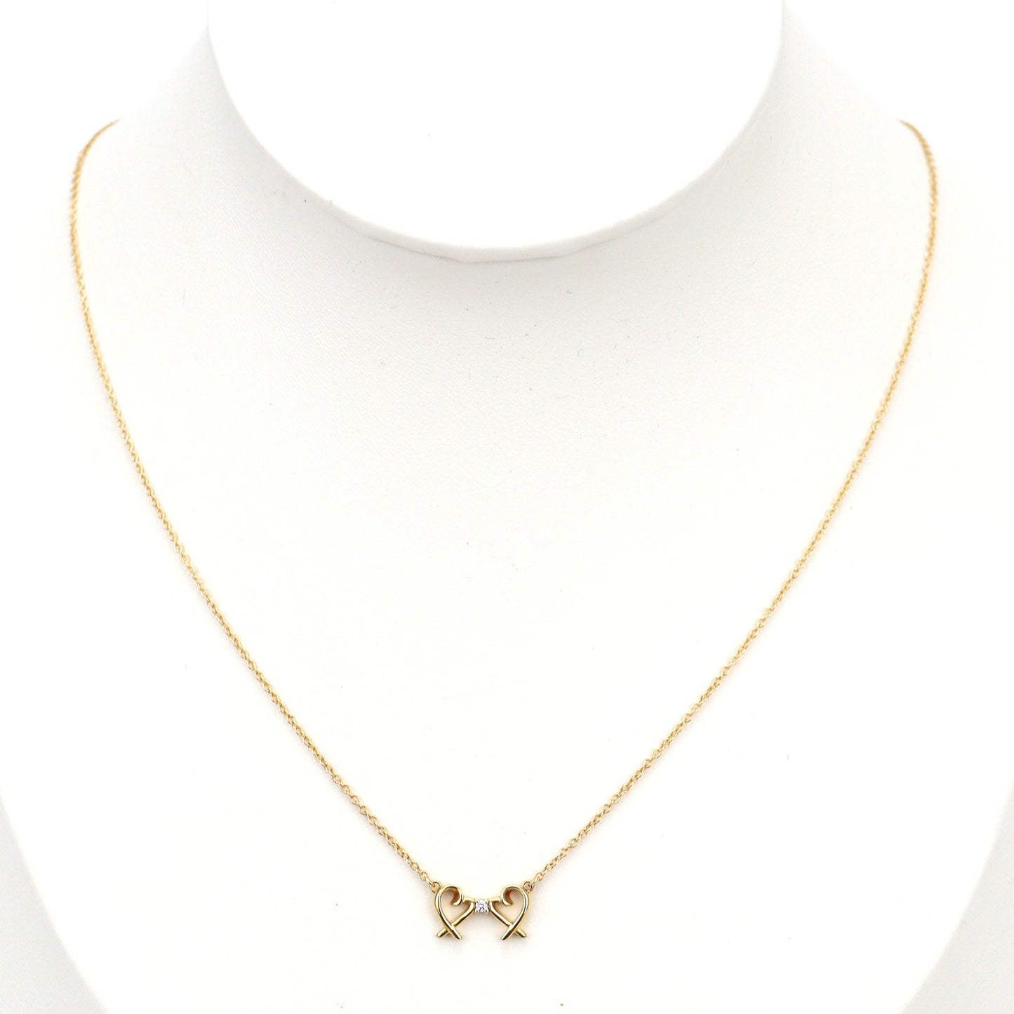 TIFFANY 63058238 Double Loving Heart Necklace