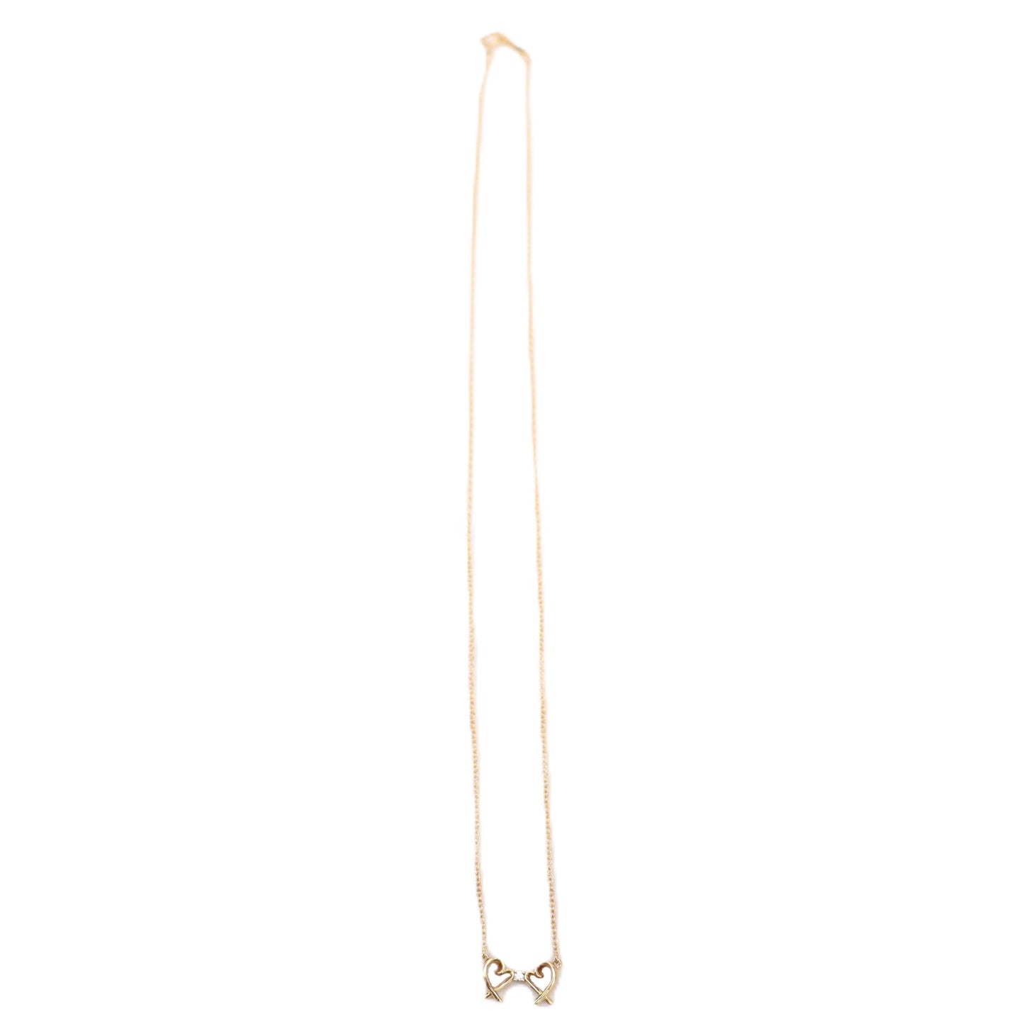 TIFFANY 63058238 Double Loving Heart Necklace