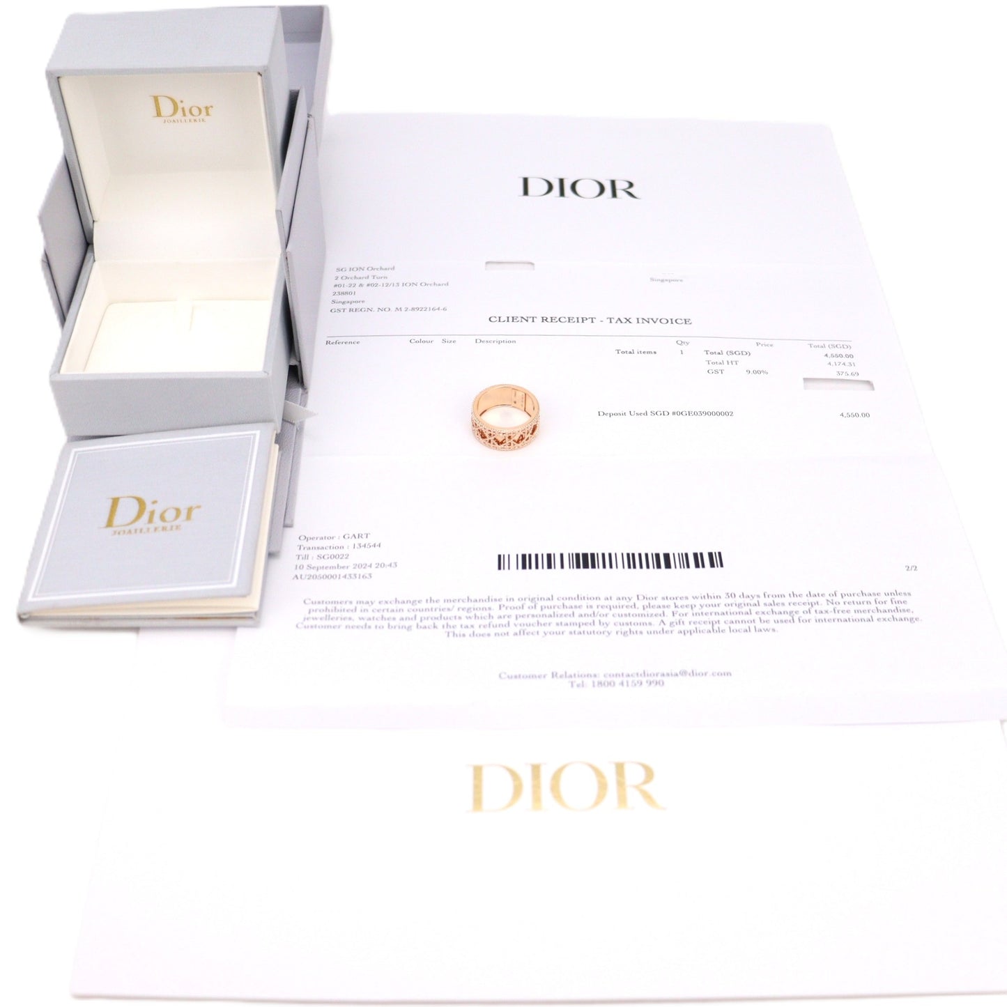 Christian Dior JMYD95028 My Dior Ring