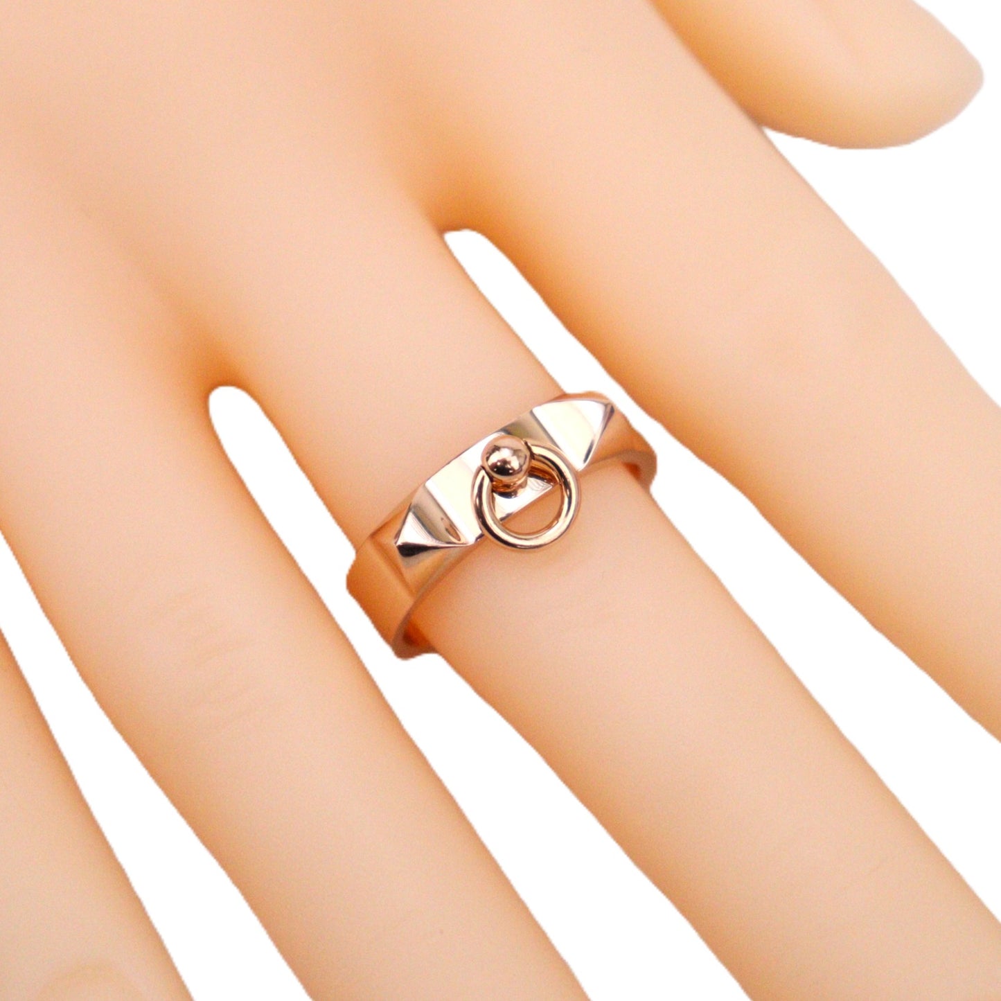 HERMES H108118B Collier de Chien Small Model Ring