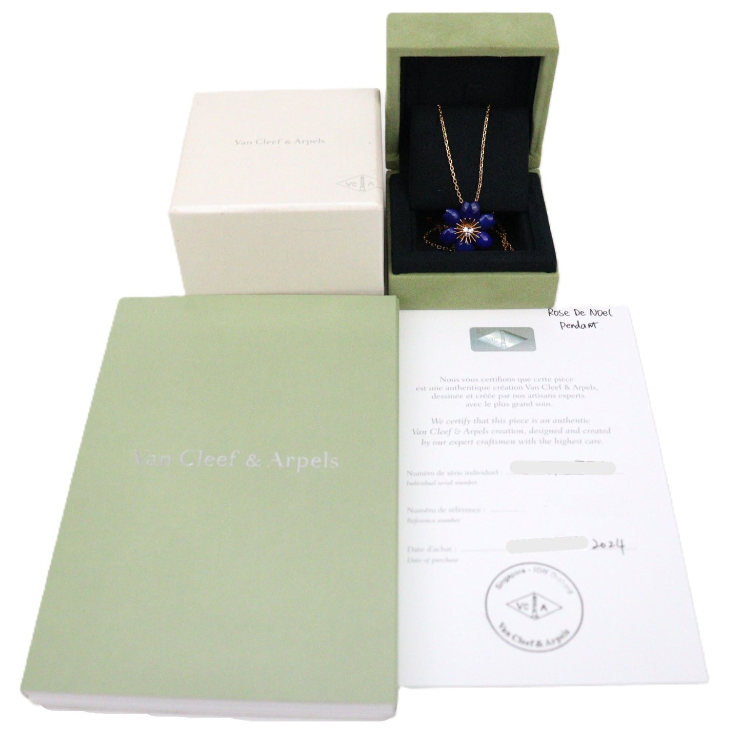 Van Cleef & Arpels VCARP7T200 Rose de Noel Mini Model Necklace