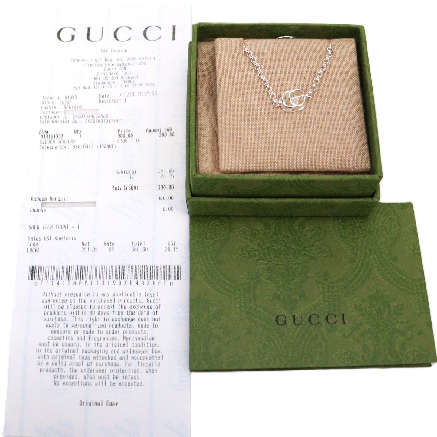 GUCCI 770756 J8400 GG Marmont Bracelet