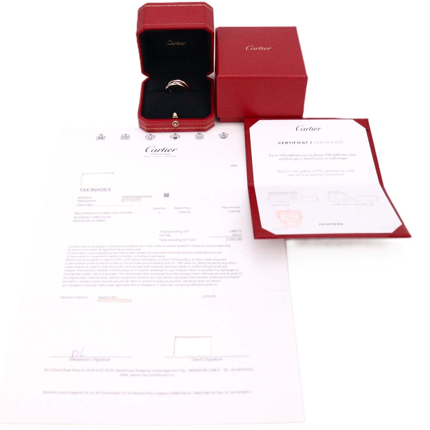 Cartier CRB4235158 Trinity Small Model Ring