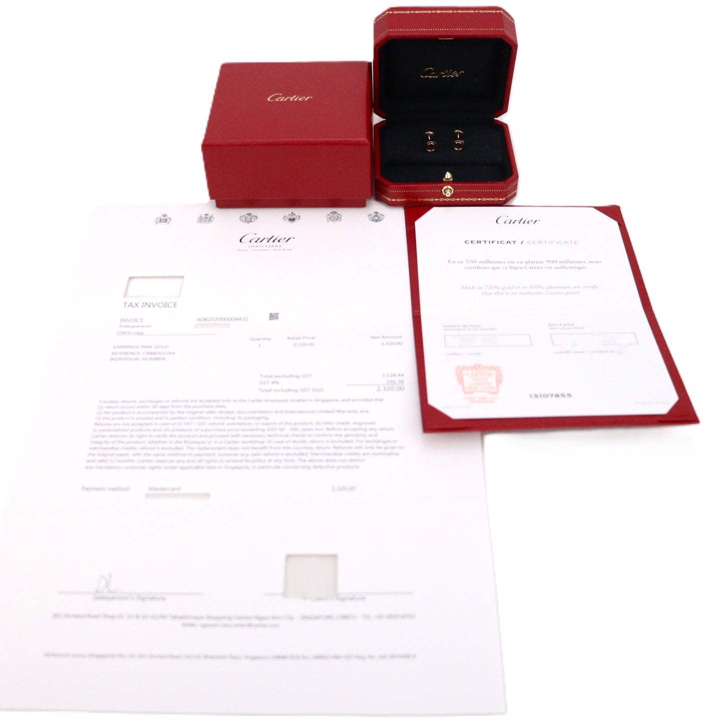 Cartier CRB8301254 Love Stud Earrings