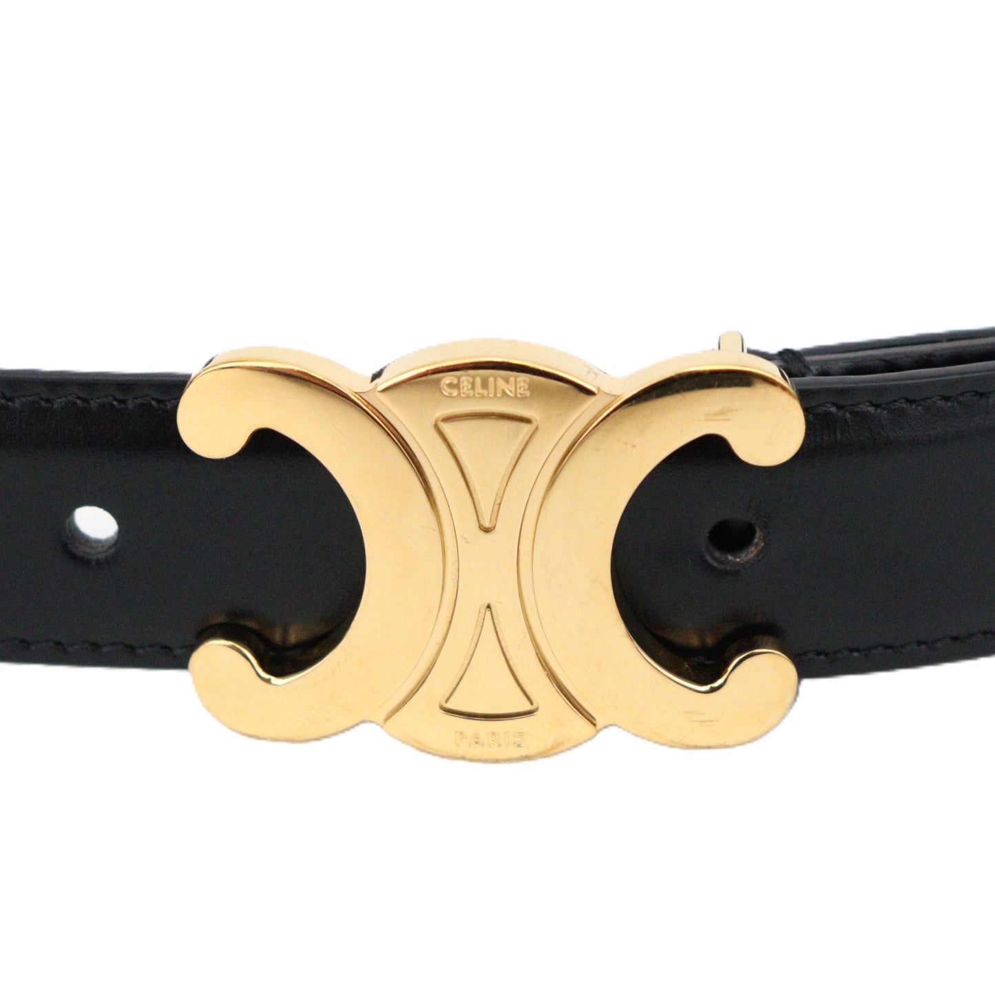 CELINE 45AK93A01 MEDIUM TRIOMPHE BELT 85