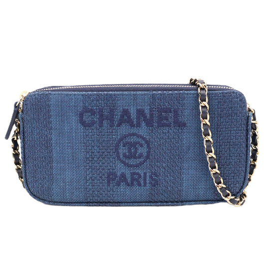 CHANEL DEAUVILL WALLET ON CHAIN