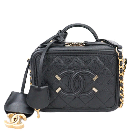 CHANEL 93342 CC FILIGREE VANITY BAG