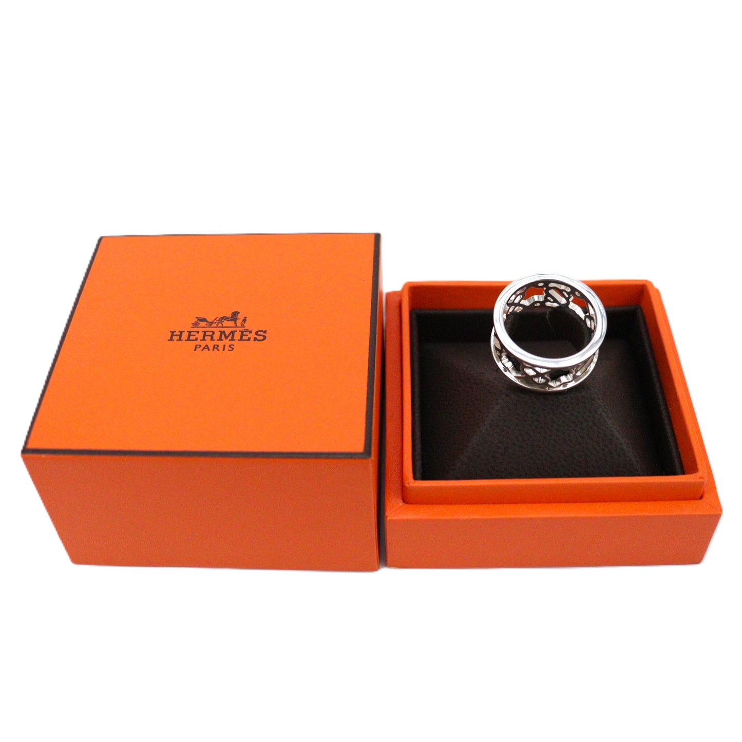 HERMES Chaine d'Ancre Passerelle Ring