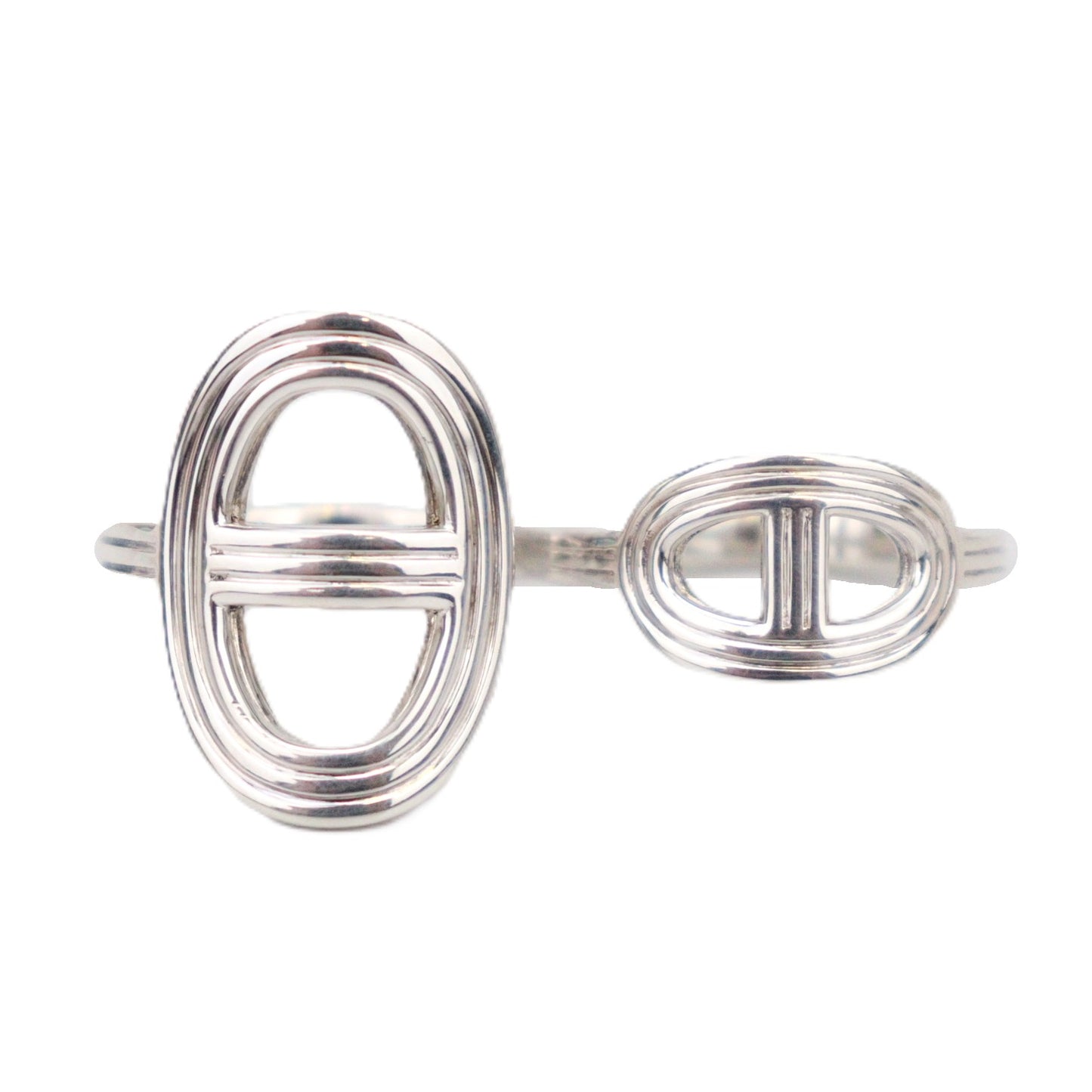 HERMES H114603B Chaine d'Ancre 24 Double Very Large Model Ring
