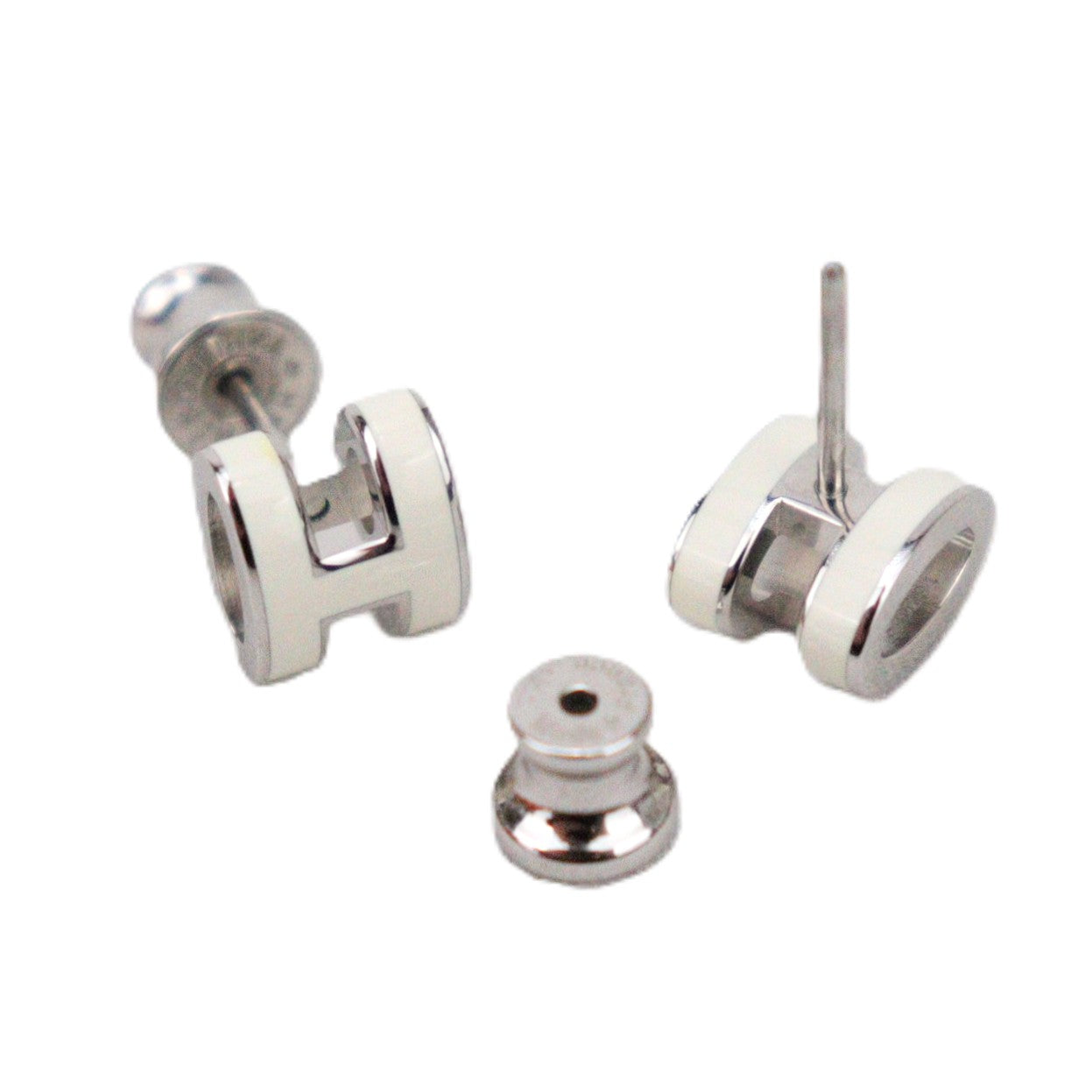 HERMES 608002FP POP H MINI EARRINGS
