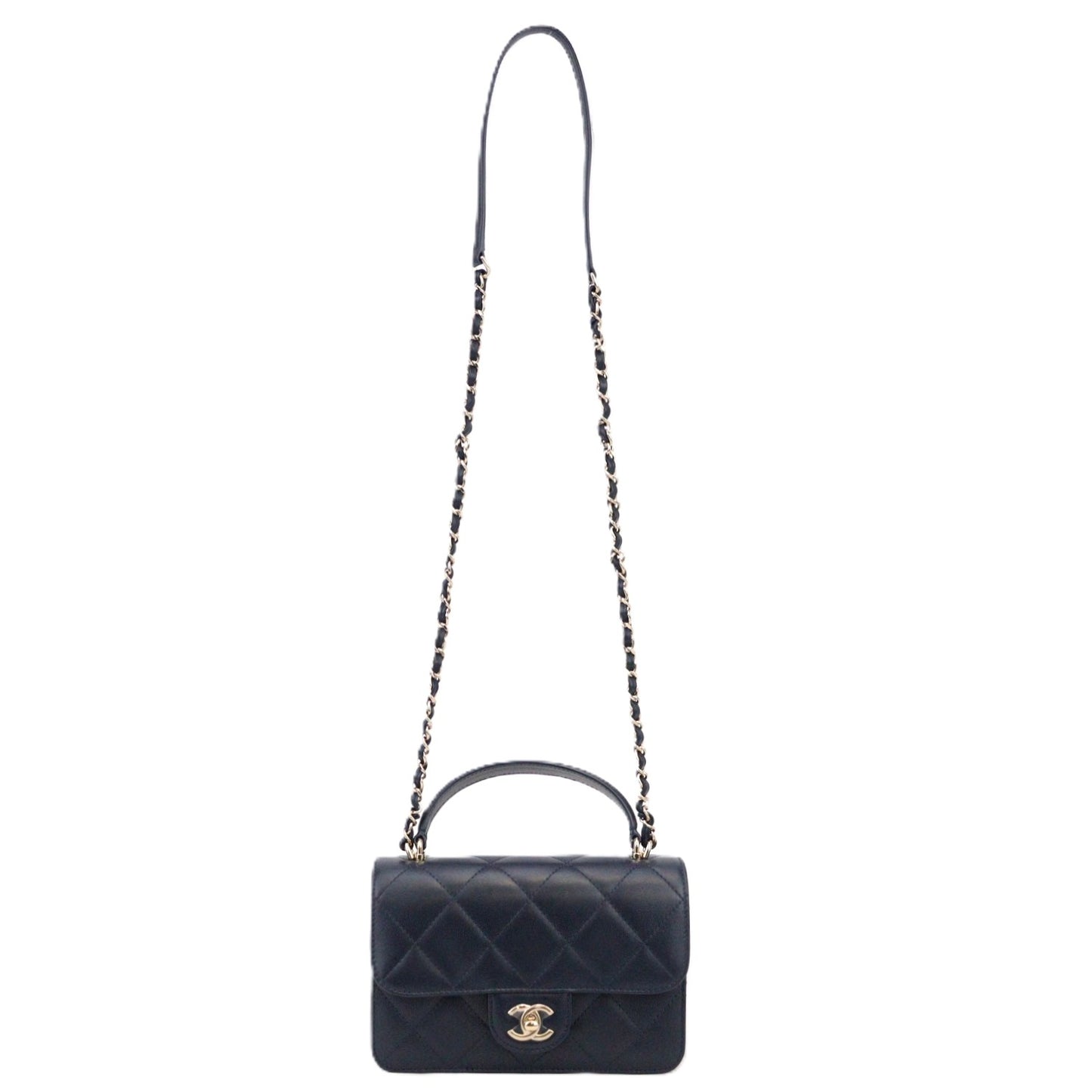 CHANEL AS2680 TOP HANDLE FLAP HANDBAG