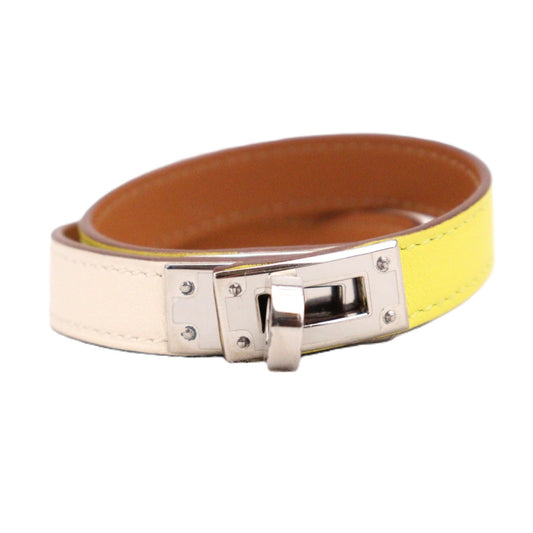 HERMES 079544CK KELLY BICOLORE DOUBLE TOUR T2 BRACELET