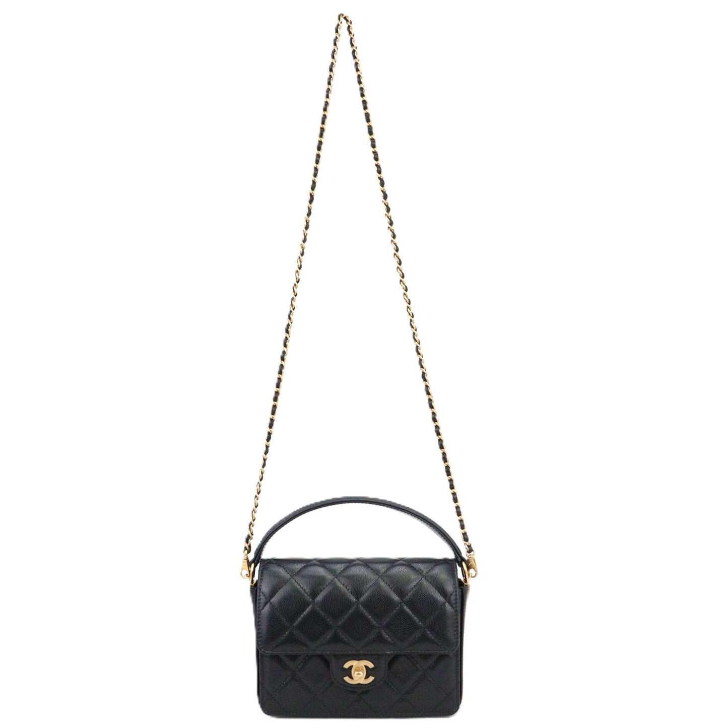 CHANEL AS5165 TOP HANDLE FLAP HANDBAG