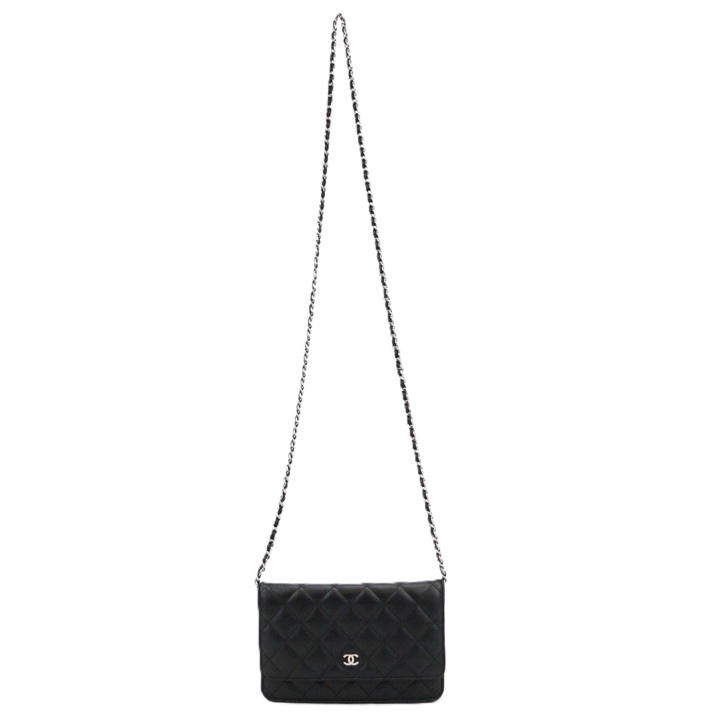 CHANEL 33814 CLASSIC FLAP WALLET ON CHAIN