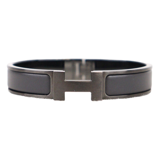 HERMES 703203FK CLIC HH SO BLACK BRACELET