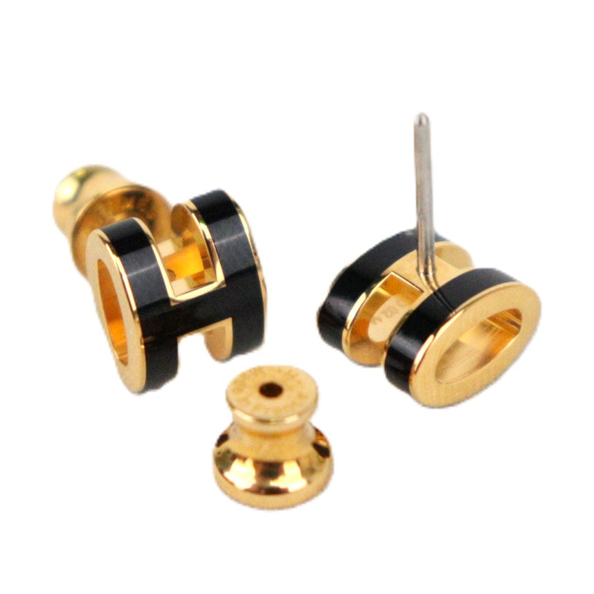 HERMES 608002F POP H MINI EARRINGS