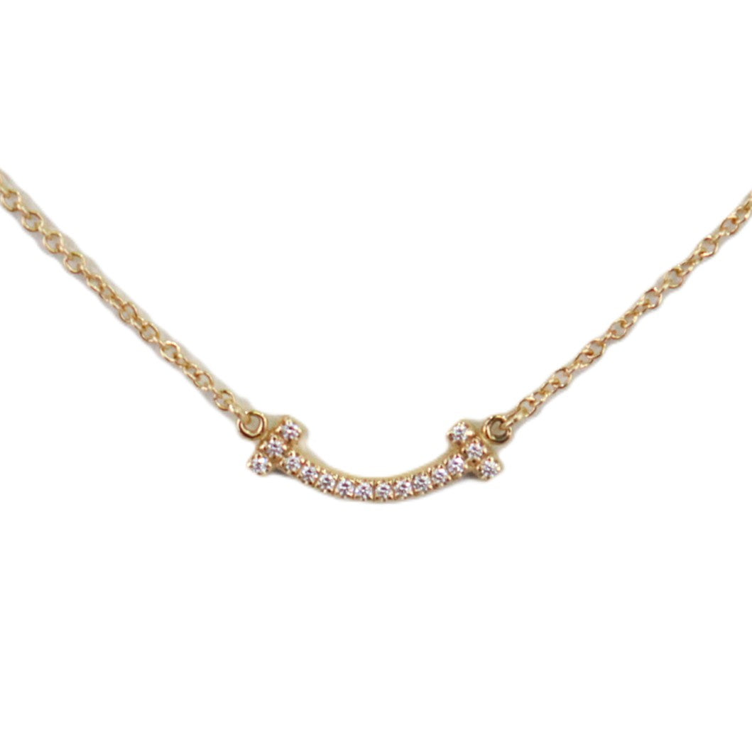 TIFFANY & Co. 62617683 T Smile Mini Necklace