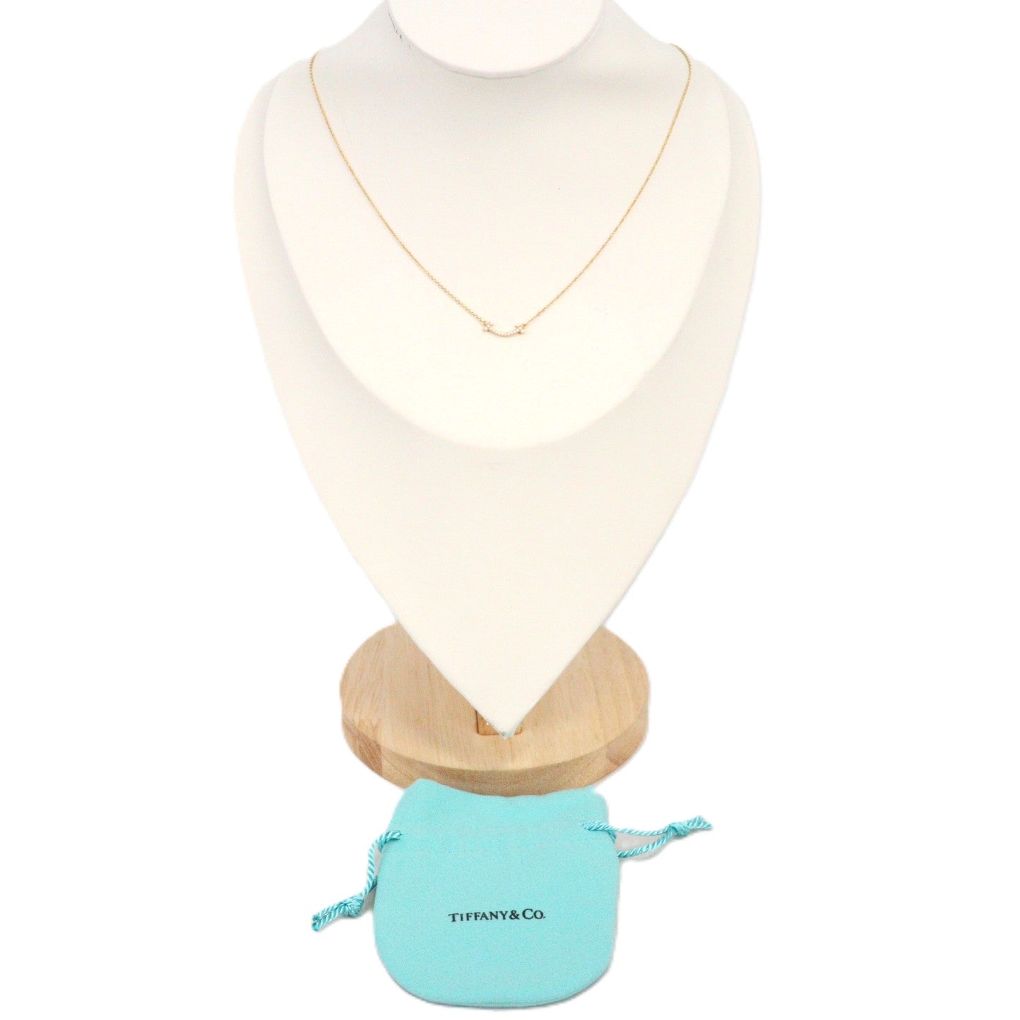 TIFFANY & Co. 62617683 T Smile Mini Necklace