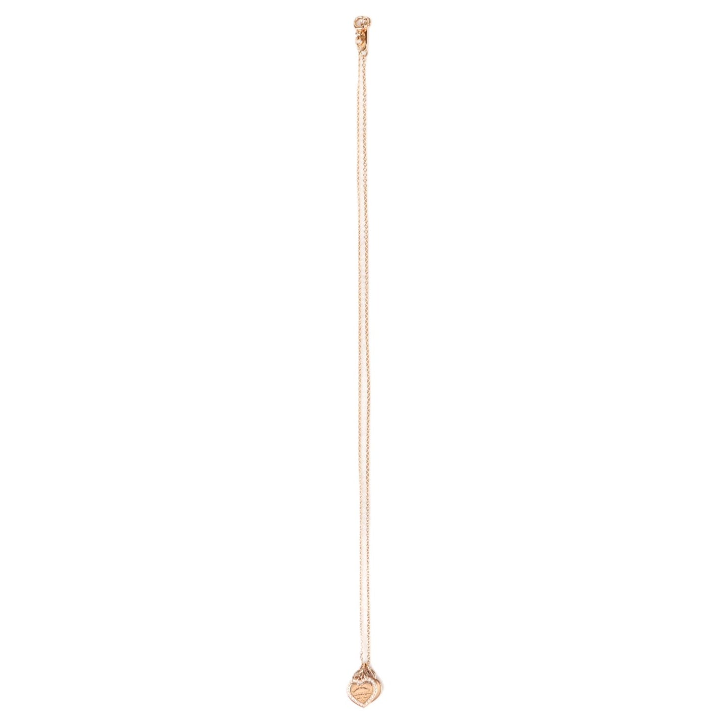 TIFFANY & Co. Return to Tiffany Double Heart Tag Mini Necklace