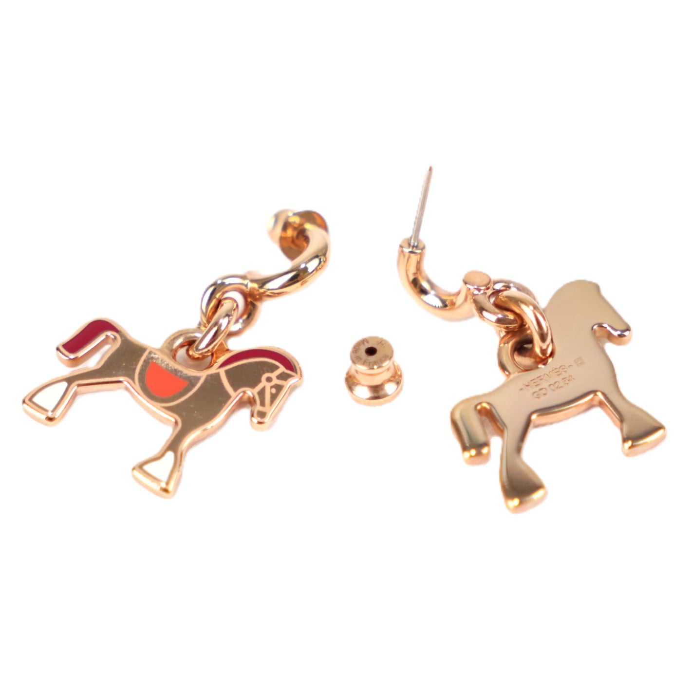 HERMES 100008FO CHEVAL GRAND PARADE EARRINGS