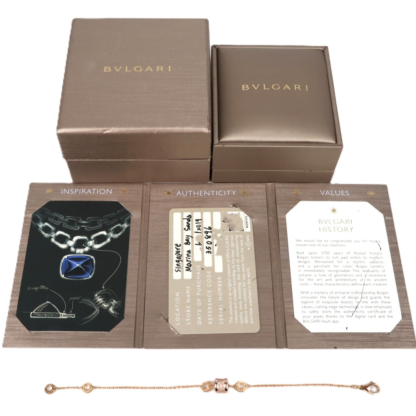 BVLGARI 350896 B.zero1 Classic #SM Bracelet