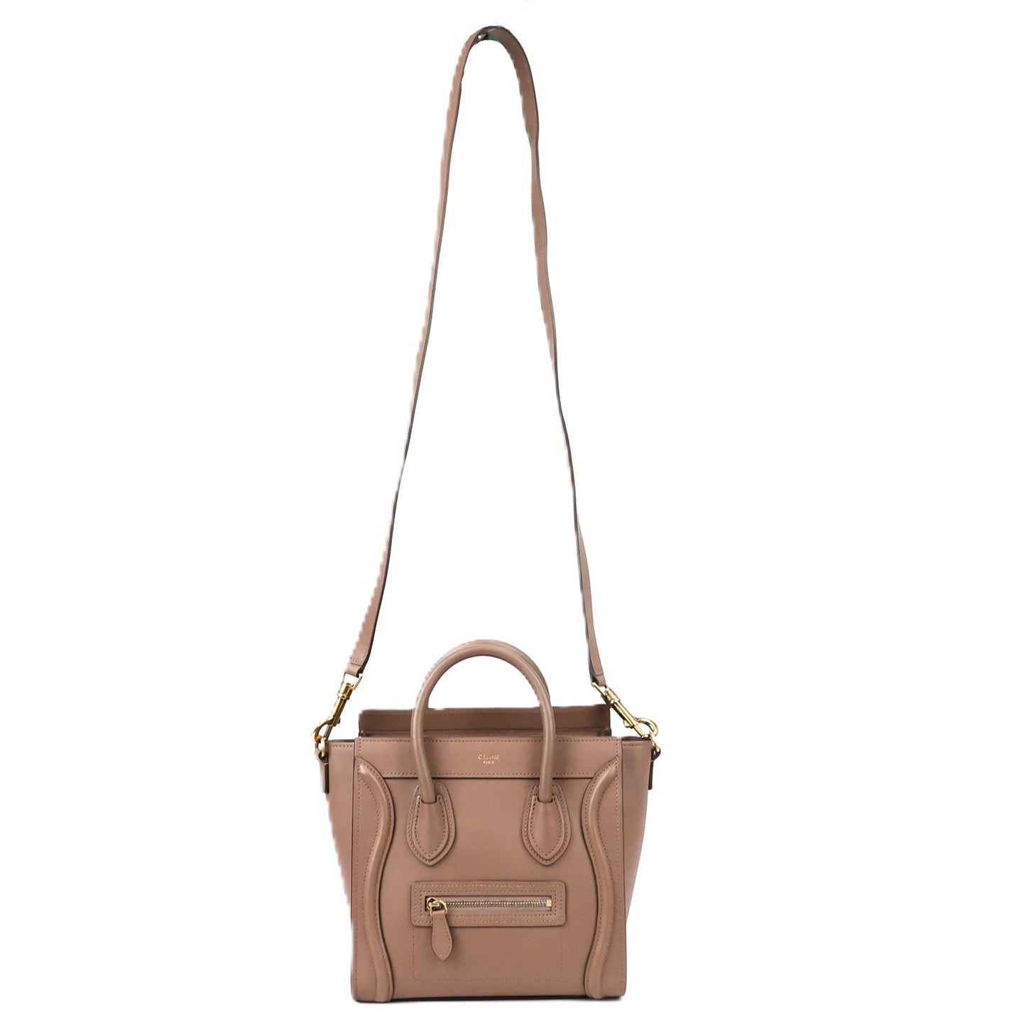 CELINE 189243HSC LUGGAGE NANO HANDBAG