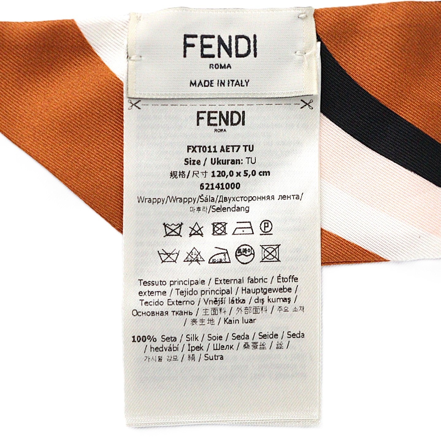 FENDI FXT 011 AET7 WRAPPY SCARF