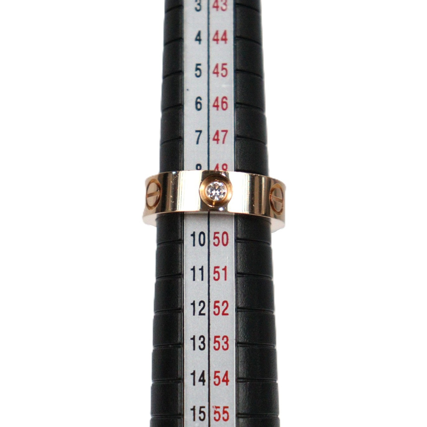 Cartier B4087549 Love Classic Model 3-Diamonds #49 Ring