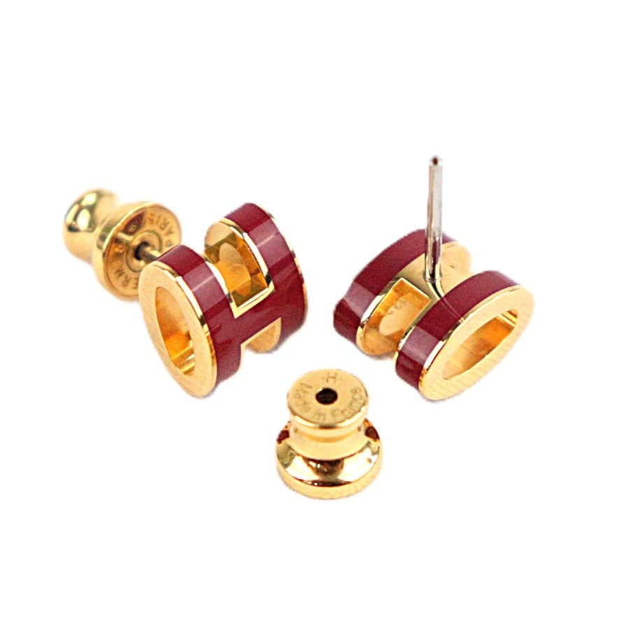 HERMES 680002F POP H MINI EARRINGS