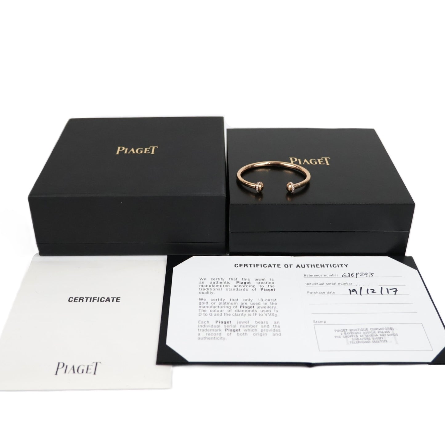PIAGET G36PZ915 Possession Open Bangle #15 Bracelet