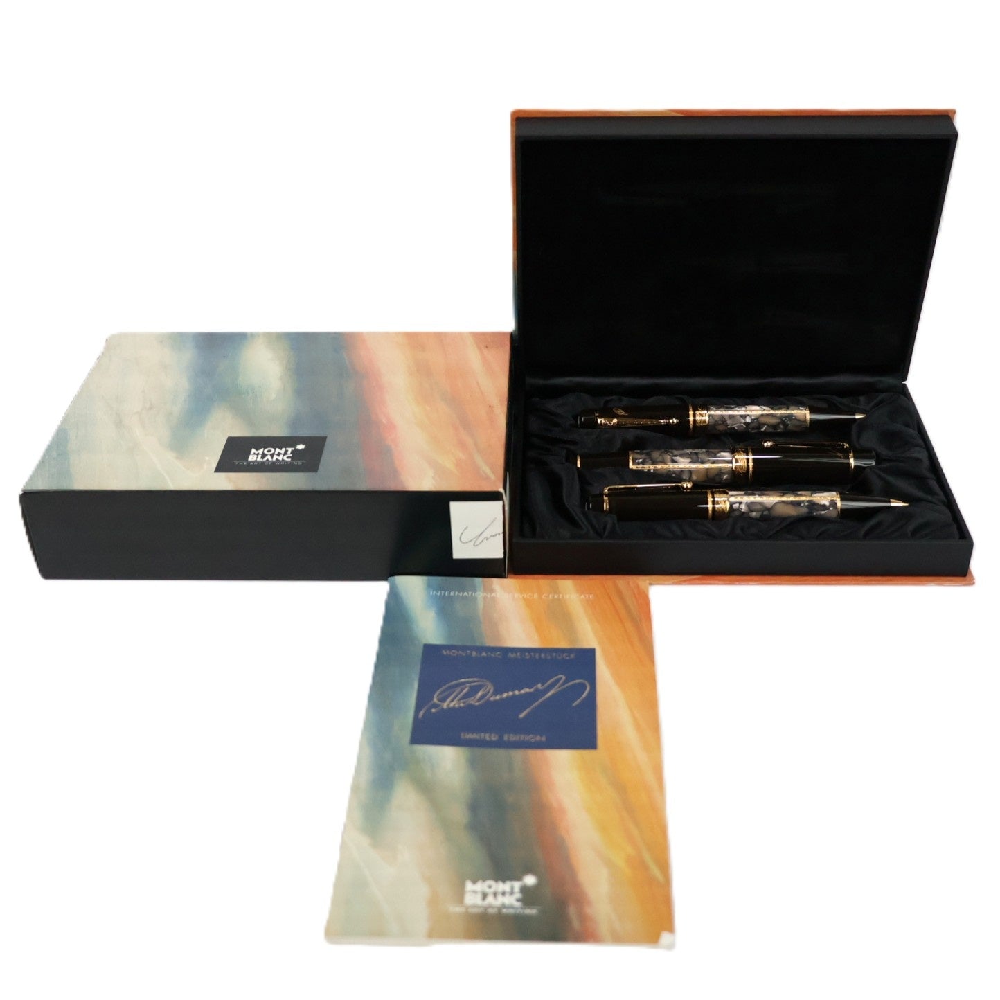 MONTBLANC Writers Edition 1996 Alexandre Dumas 3 Pen Set (Fountain Pen, Ballpoint Pen, Mechanical Pencil)
