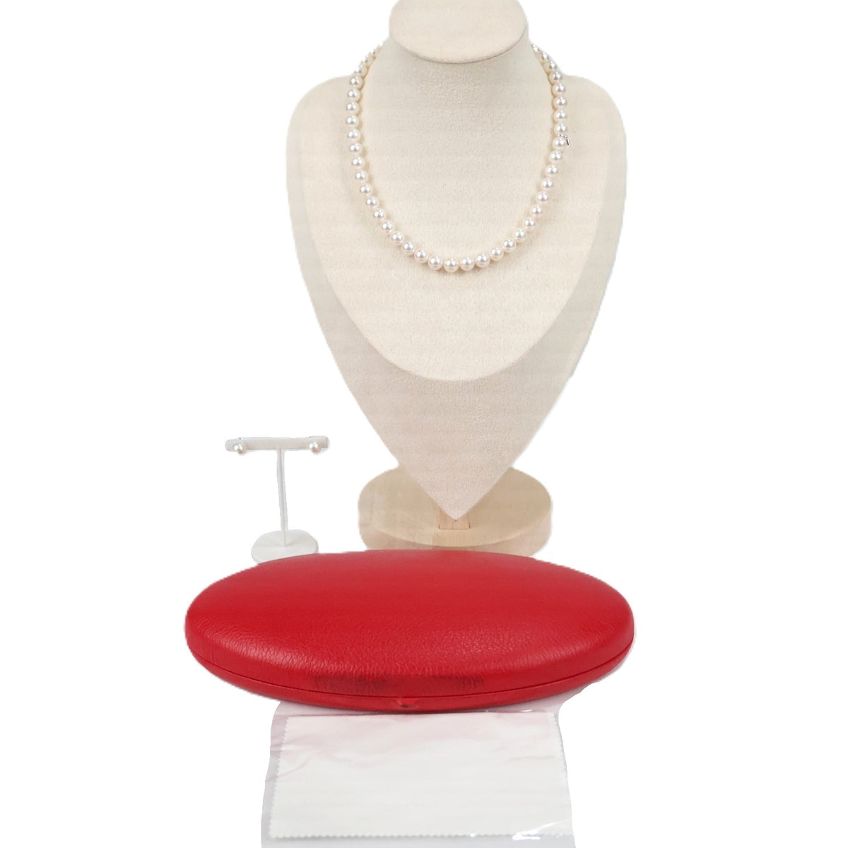 MIKIMOTO Akoya Pearl Necklace & Earrings Set
