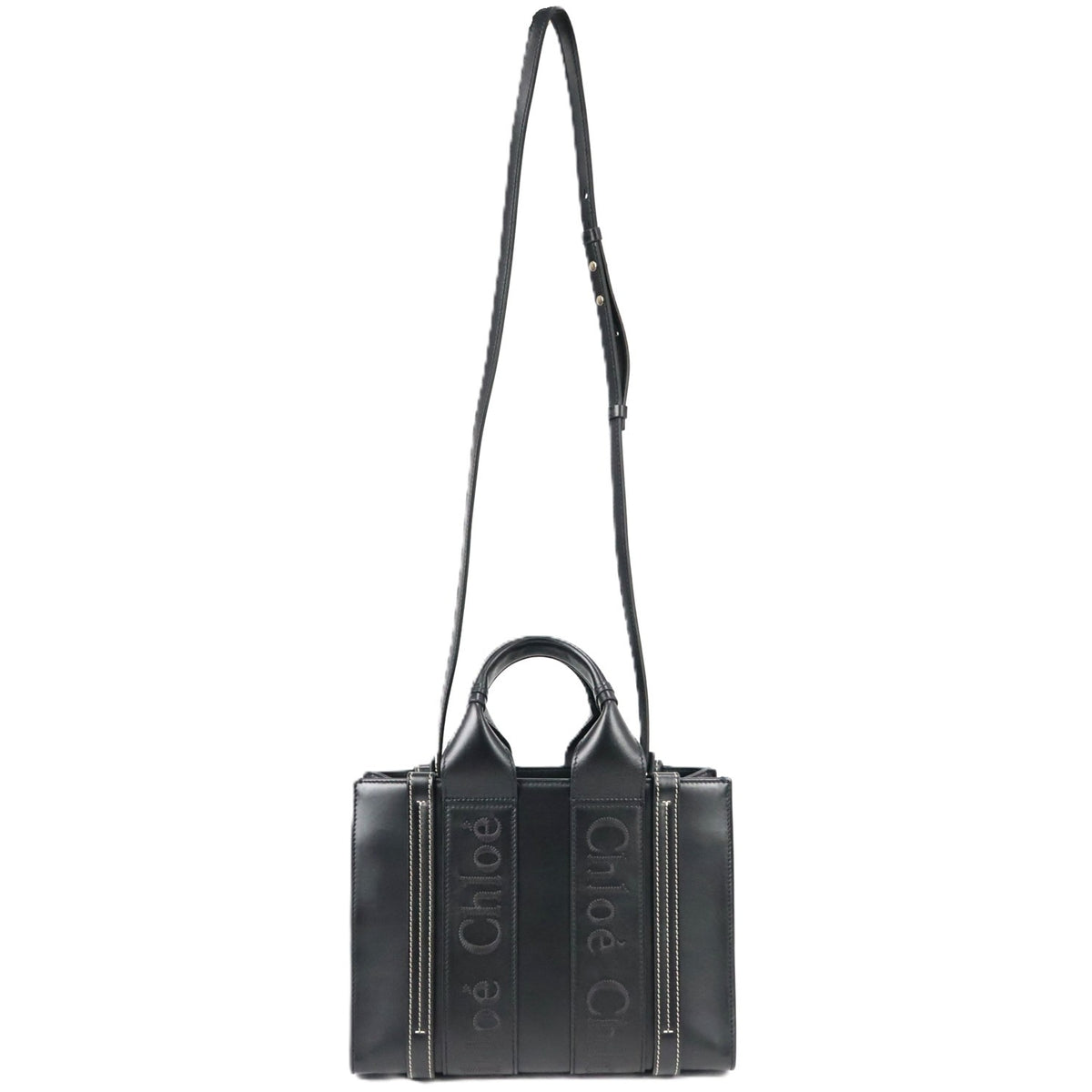 CHLOE CHC23US397 I60+CHC24SK892 L50 WOODY SMALL TOTE BAG