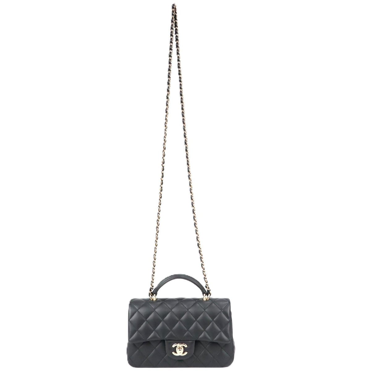 CHANEL AS2431 TOP HANDLE FLAP HANDBAG