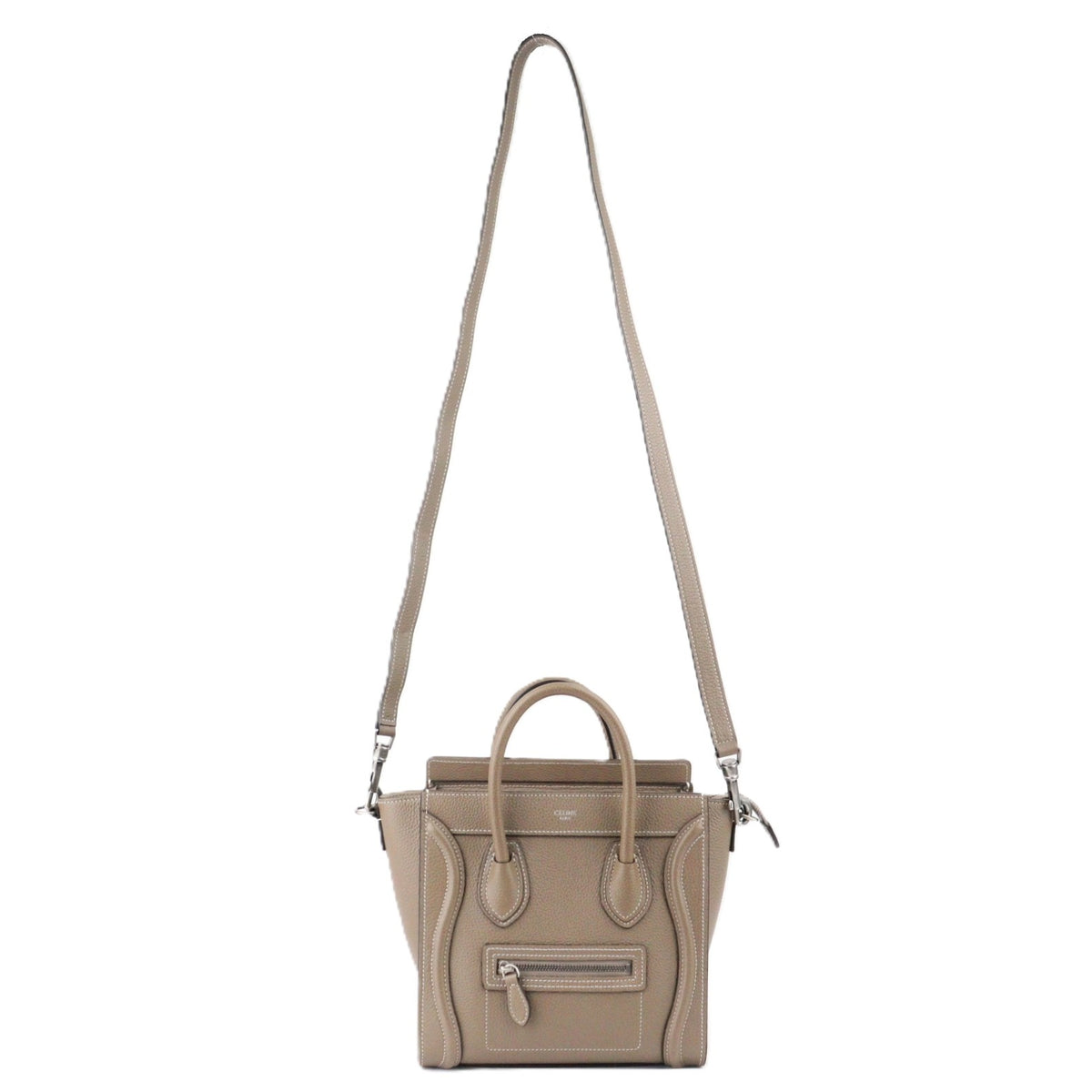 CELINE 189243DRU LUGGAGE NANO HANDBAG