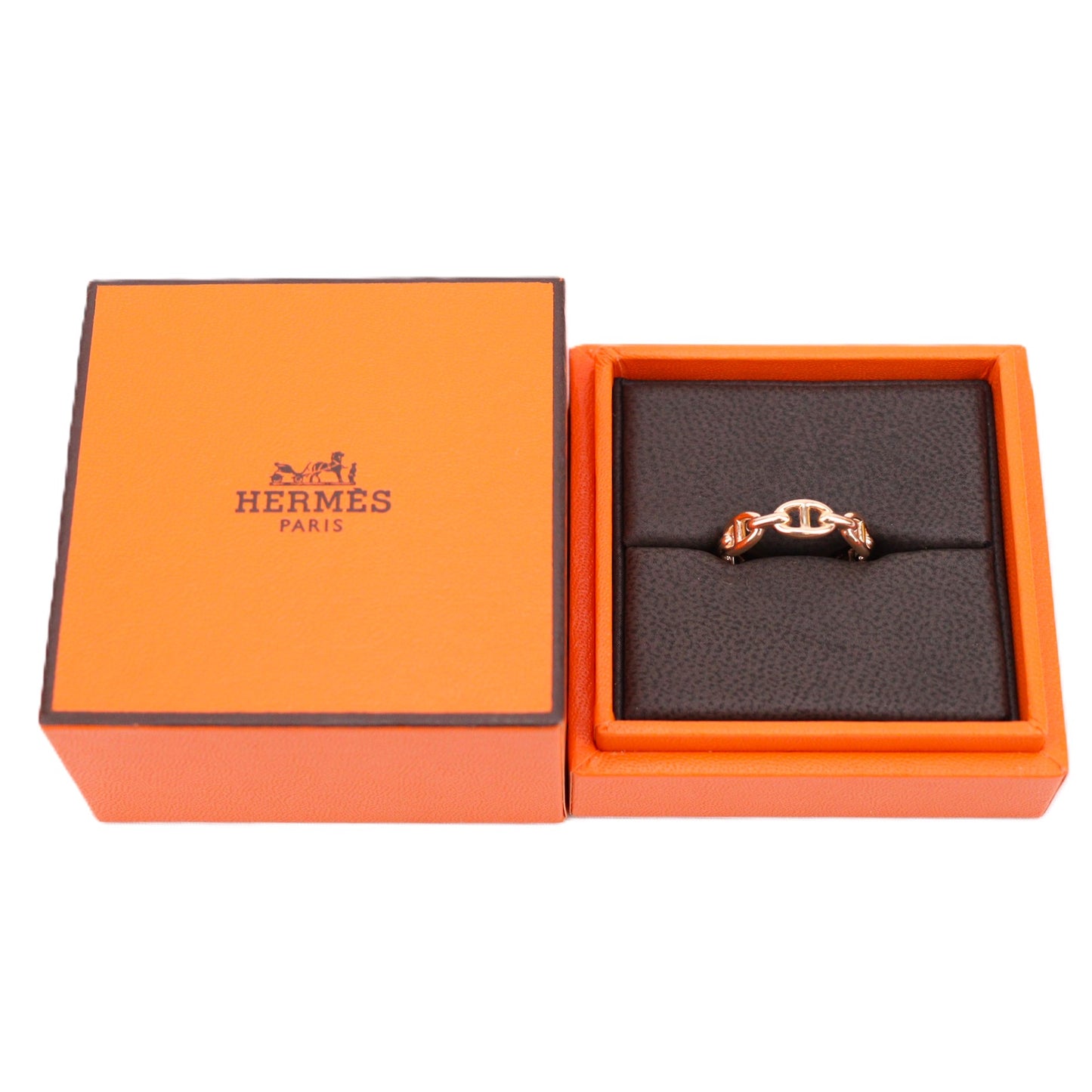 HERMES Chaine D'ancre Enchainee Ring