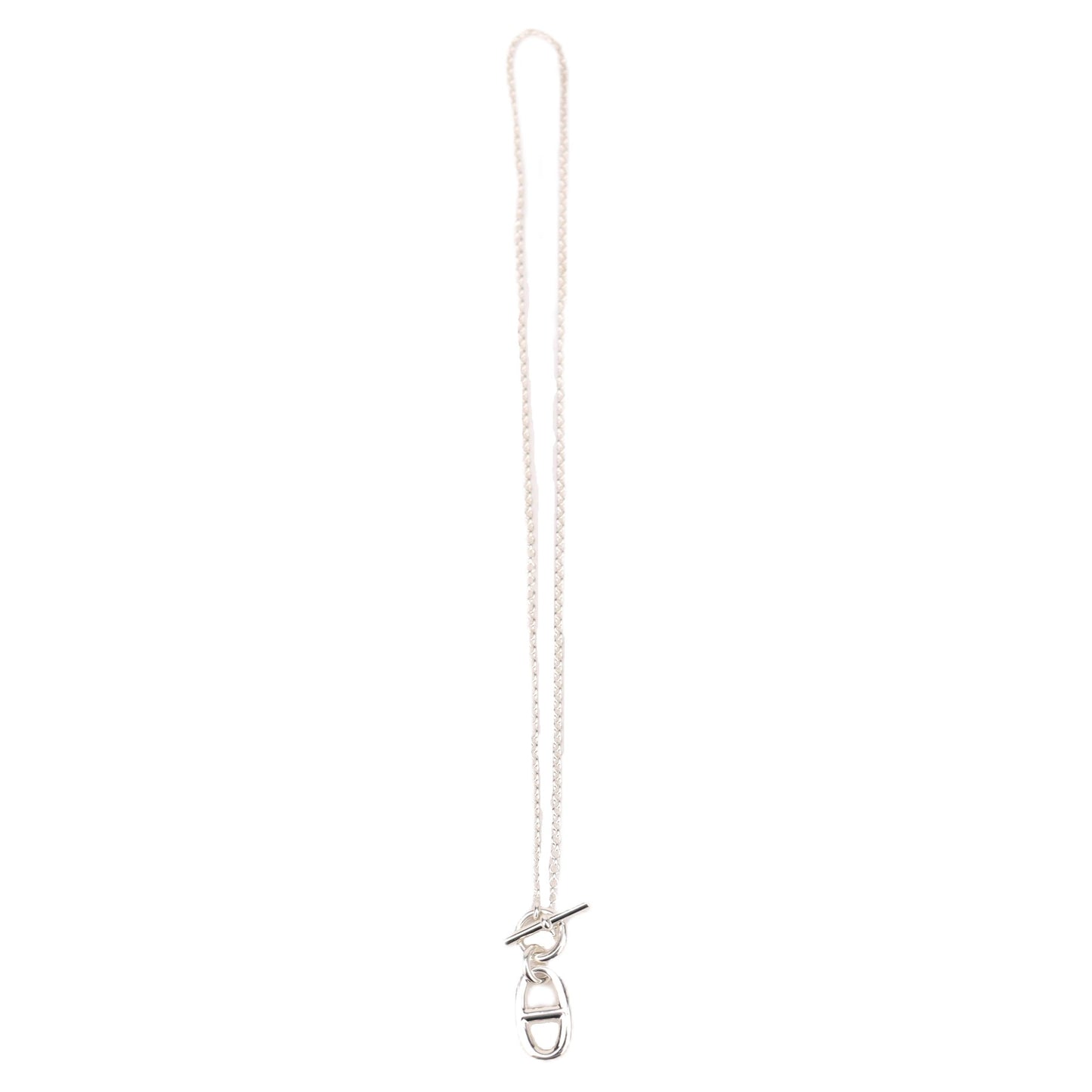 HERMES H104141B Pendentif Chaine d'Ancre Necklace