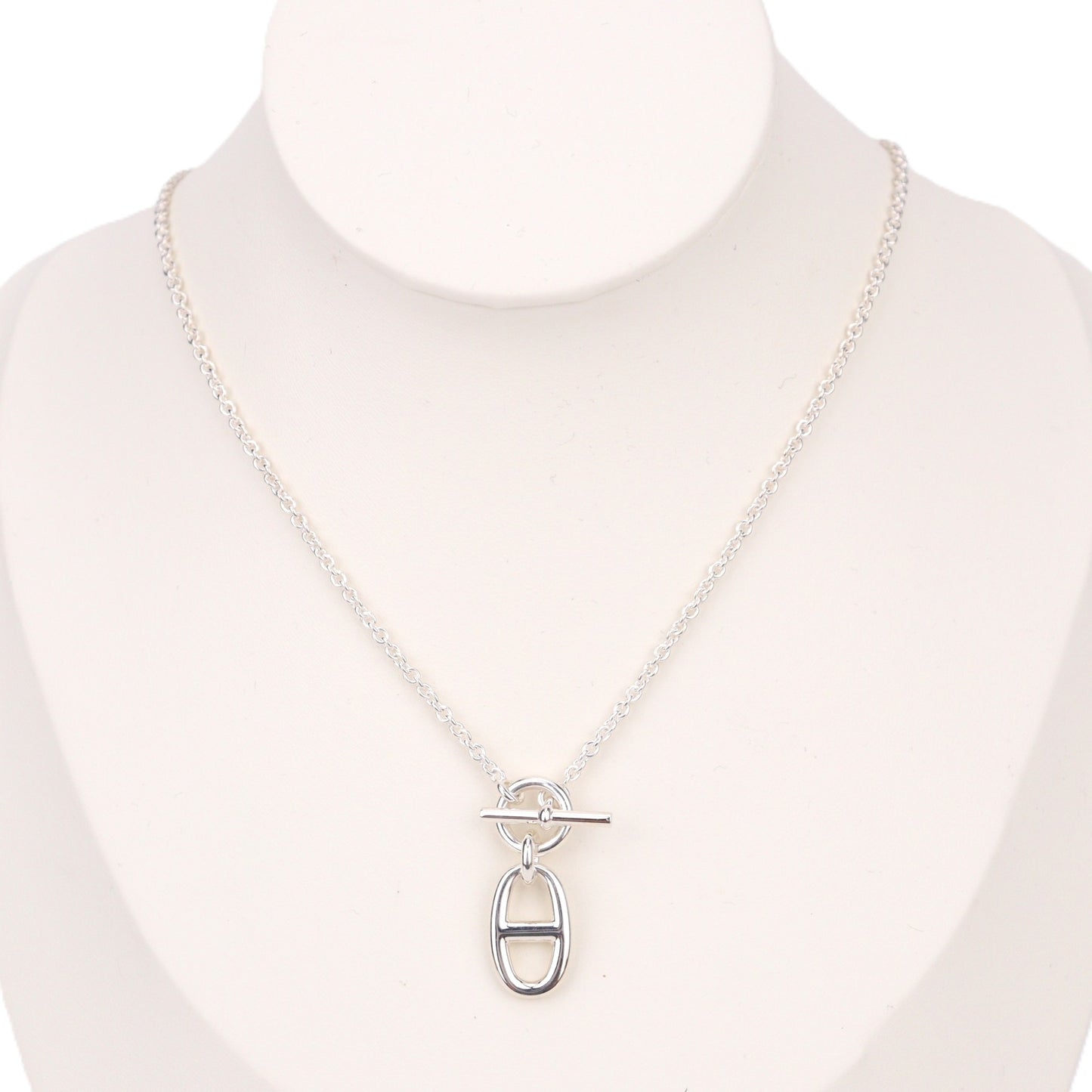 HERMES H104141B Pendentif Chaine d'Ancre Necklace