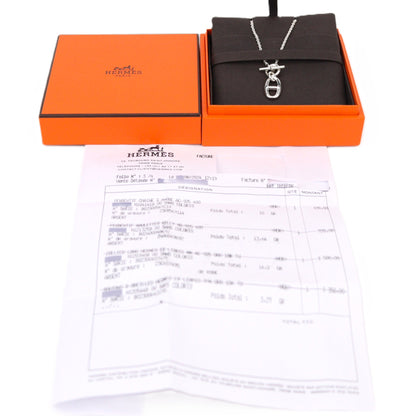 HERMES H104141B Pendentif Chaine d'Ancre Necklace