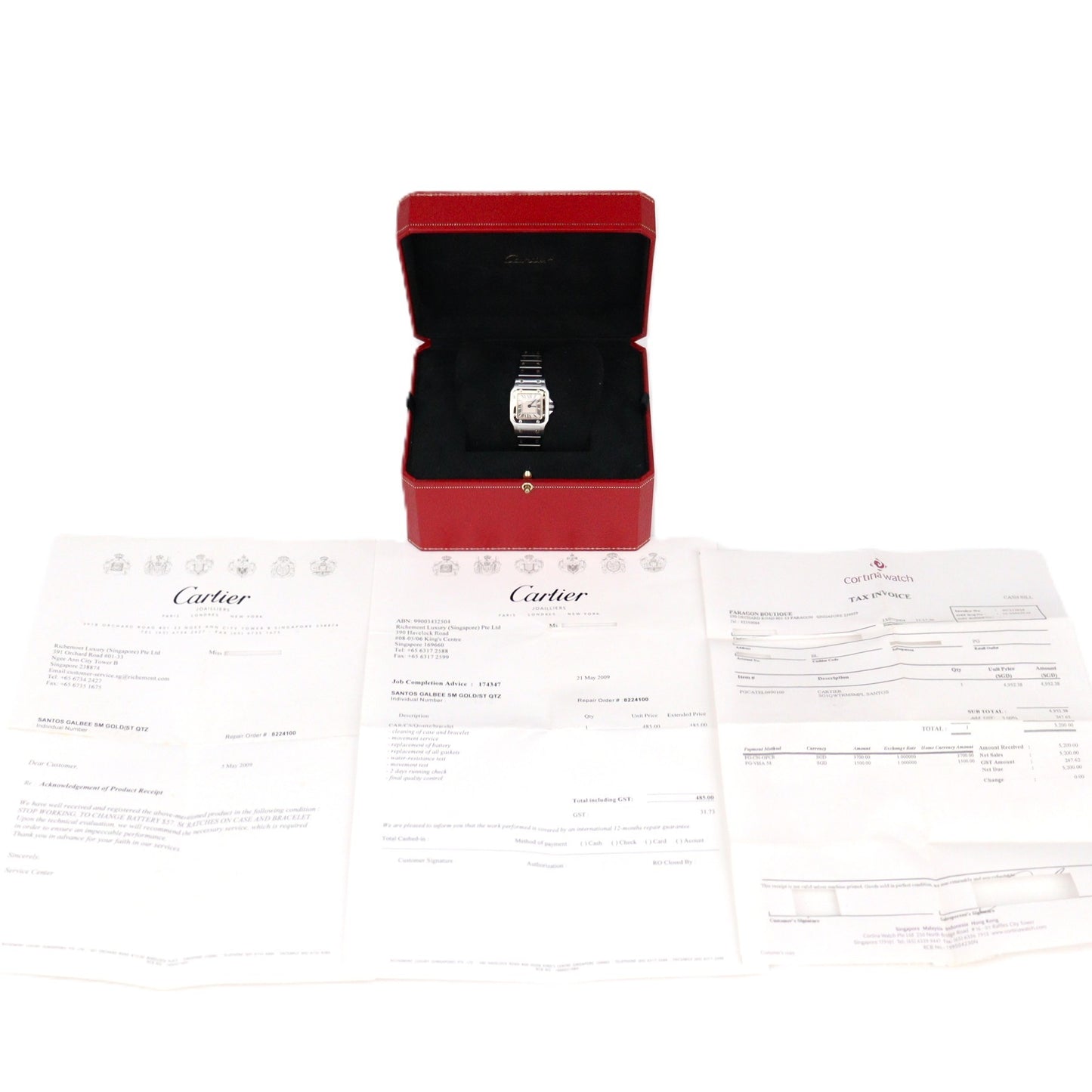 Cartier W20012C4 Santos Galbee