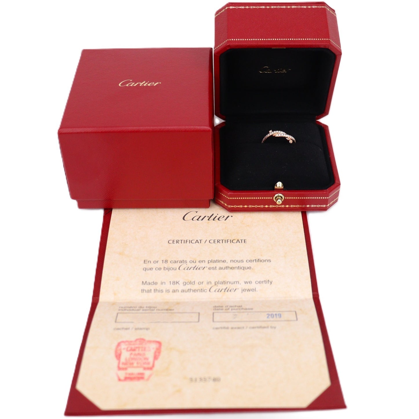 Cartier B40949 Entrelaces Ring