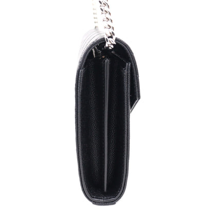 SAINT LAURENT 377828 BOW02 CASSANDRE WALLET ON CHAIN