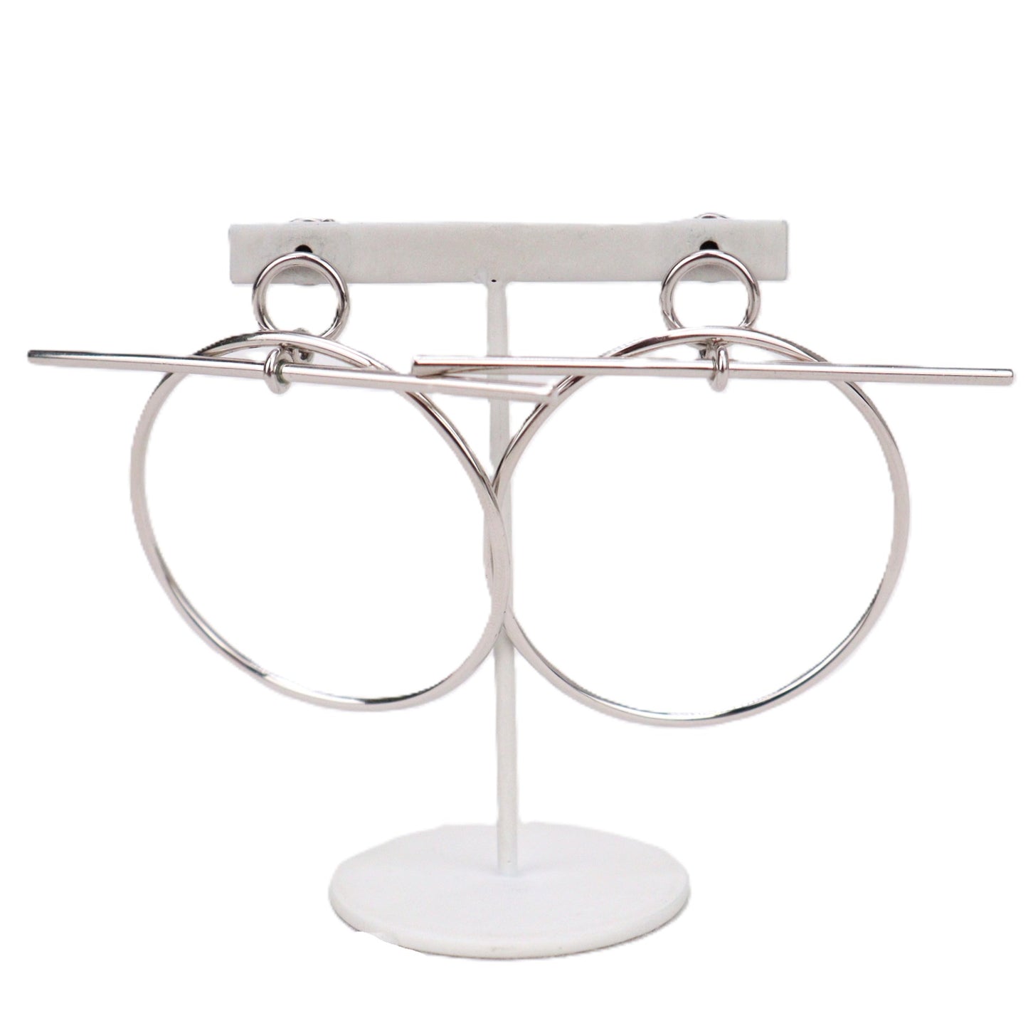 HERMES H114504B Loop Medium Model Earrings